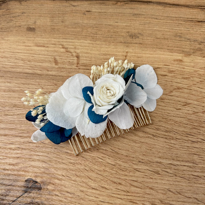 Barette bleu et blanc