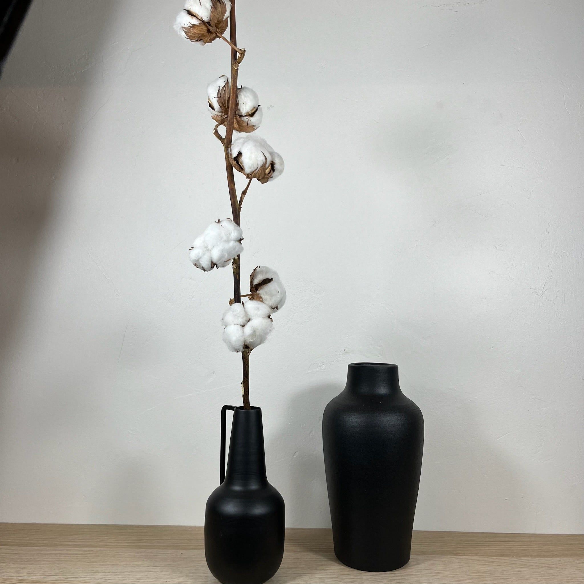 Fleurs De Coton Séchées Naturelles 10 Pièces - Tiges 42 Cm - Décoration Maison, Bouquet Sec, Style Rustique