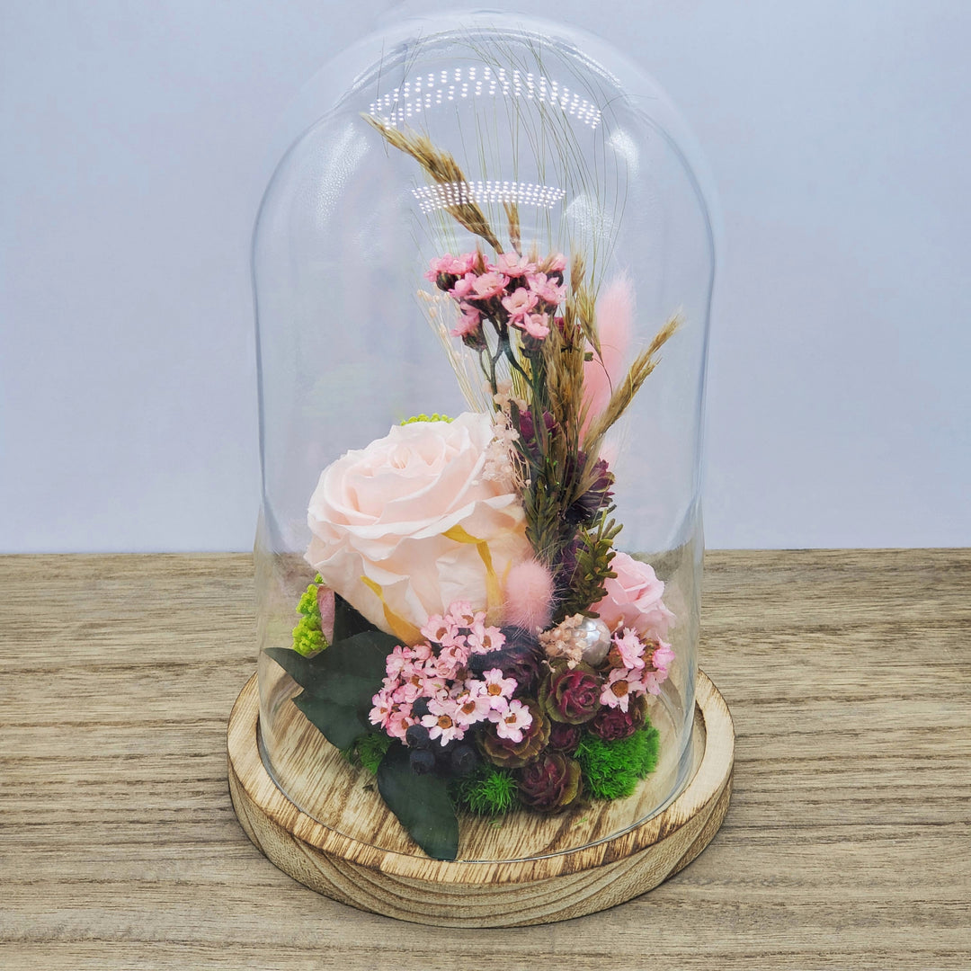 Cloche fleurie stabilisée "Rue Aumont-Thiéville" | Ateliers Ouchamp