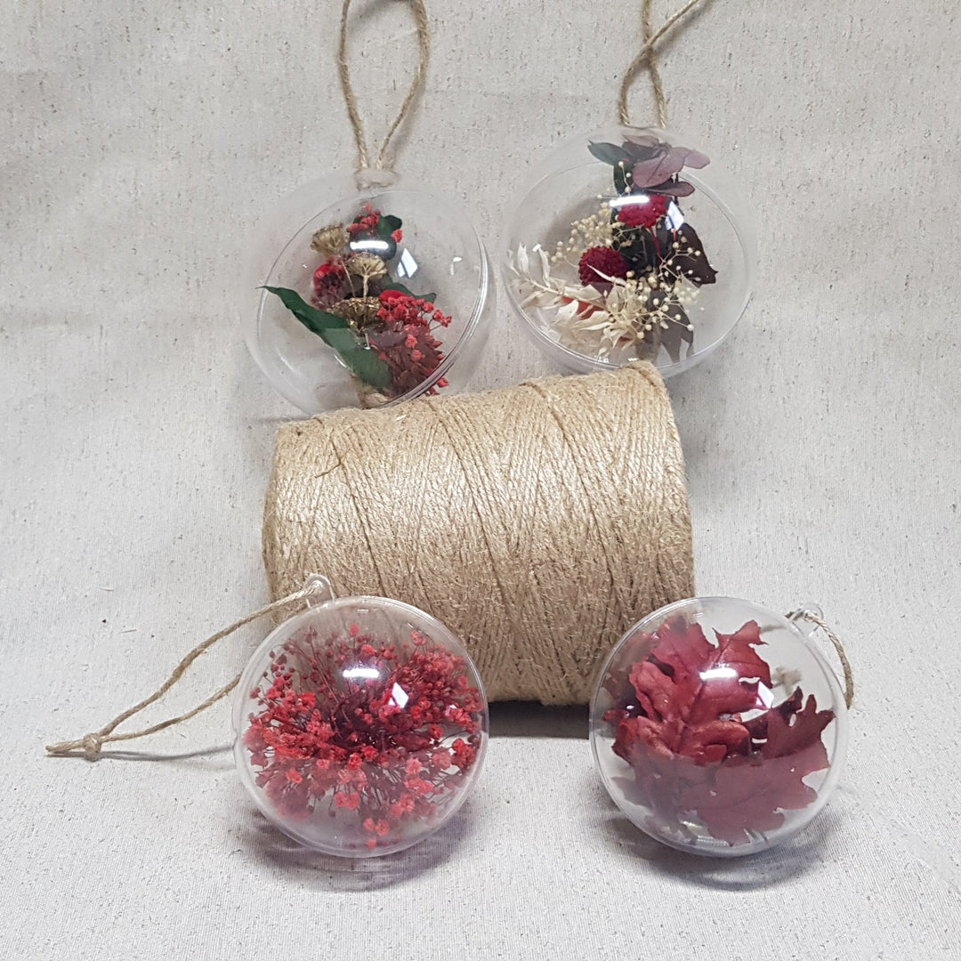 Ateliers Ouchamp: Boule de Noel en Fleurs stabilisées "Place Dauphine"