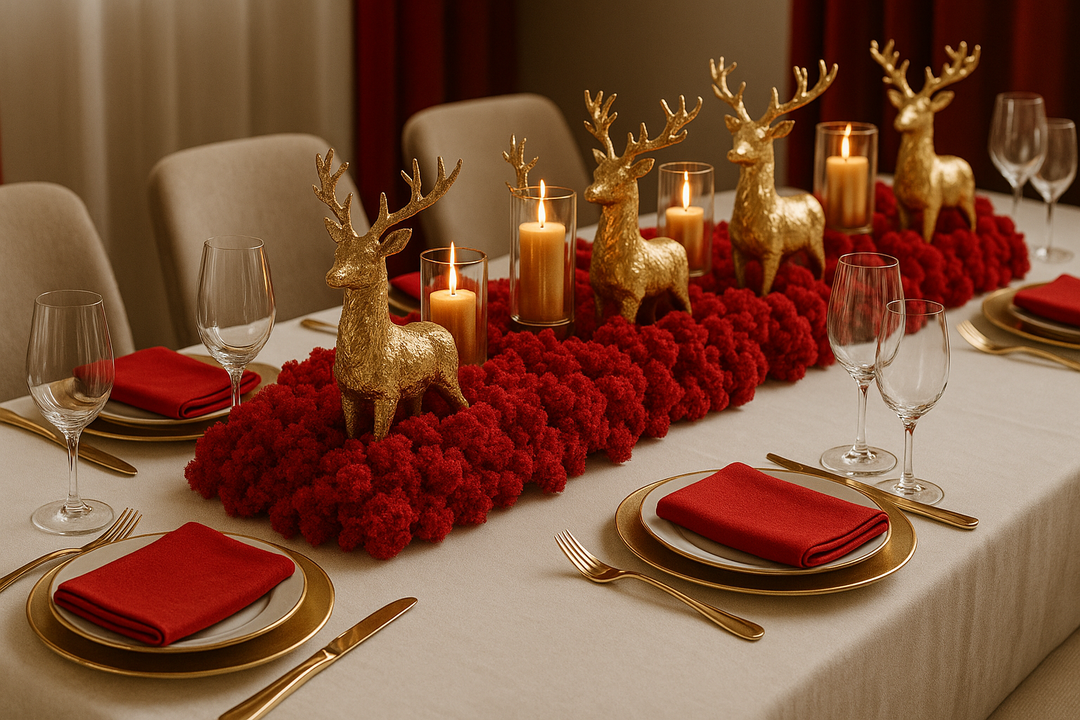 Sublimer sa table de fête avec des fleurs stabilisées