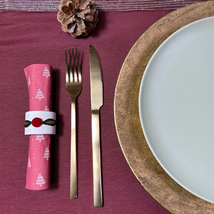 Rond de serviette de Noël "Place de Costa Rica"