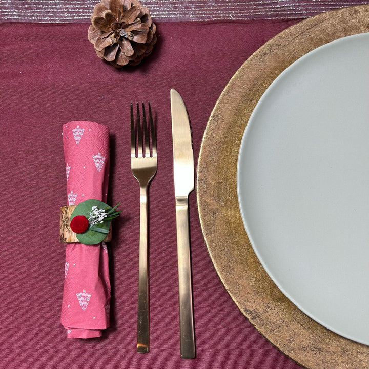 Rond de serviette de Noël "Place de Costa Rica"