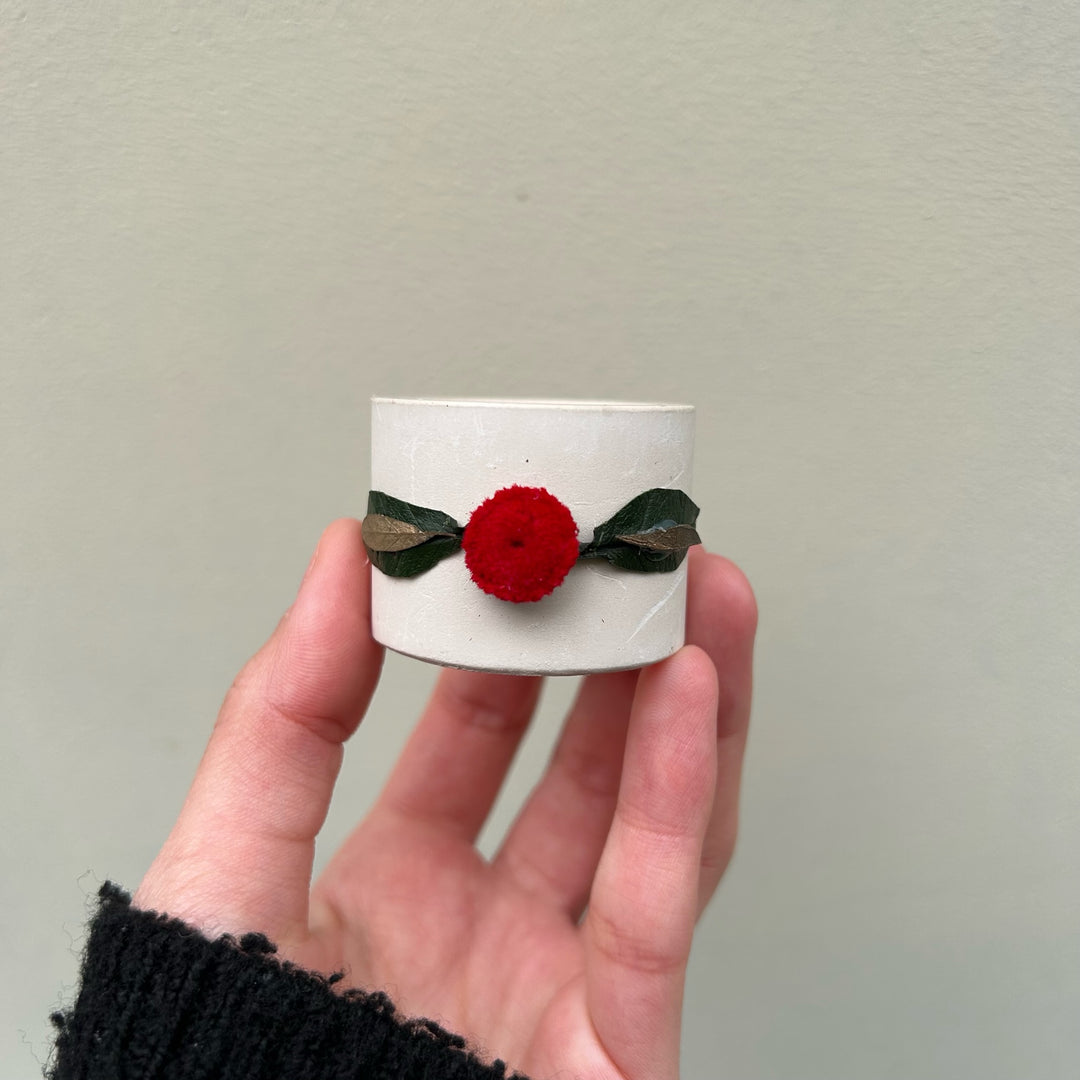 Rond de serviette fleuris pour décorer votre table de réveillon | Ateliers Ouchamp