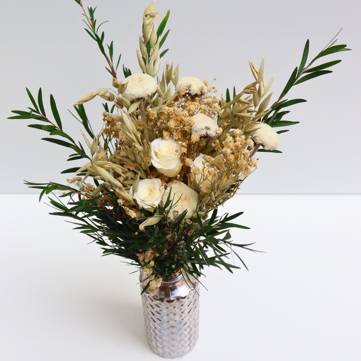 Bouquet éternel Rue Didot avec vase