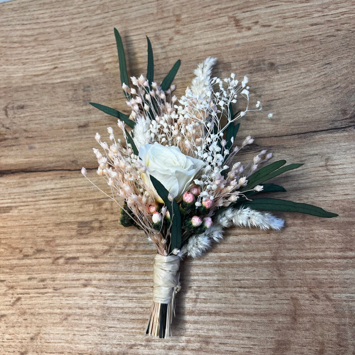 Boutonnière en Fleurs "villa Dupont"