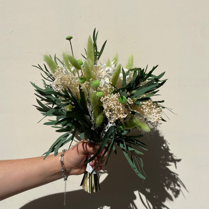 Bouquet vert et blanc 