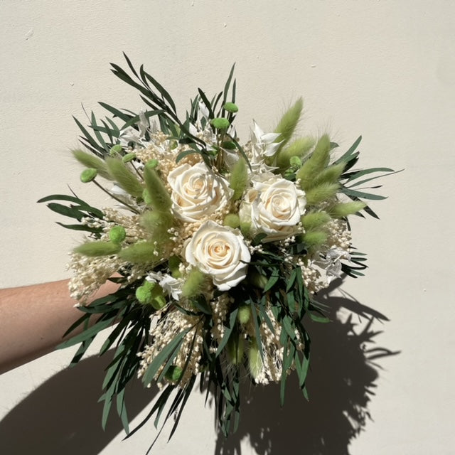 Bouquet vert et blanc 