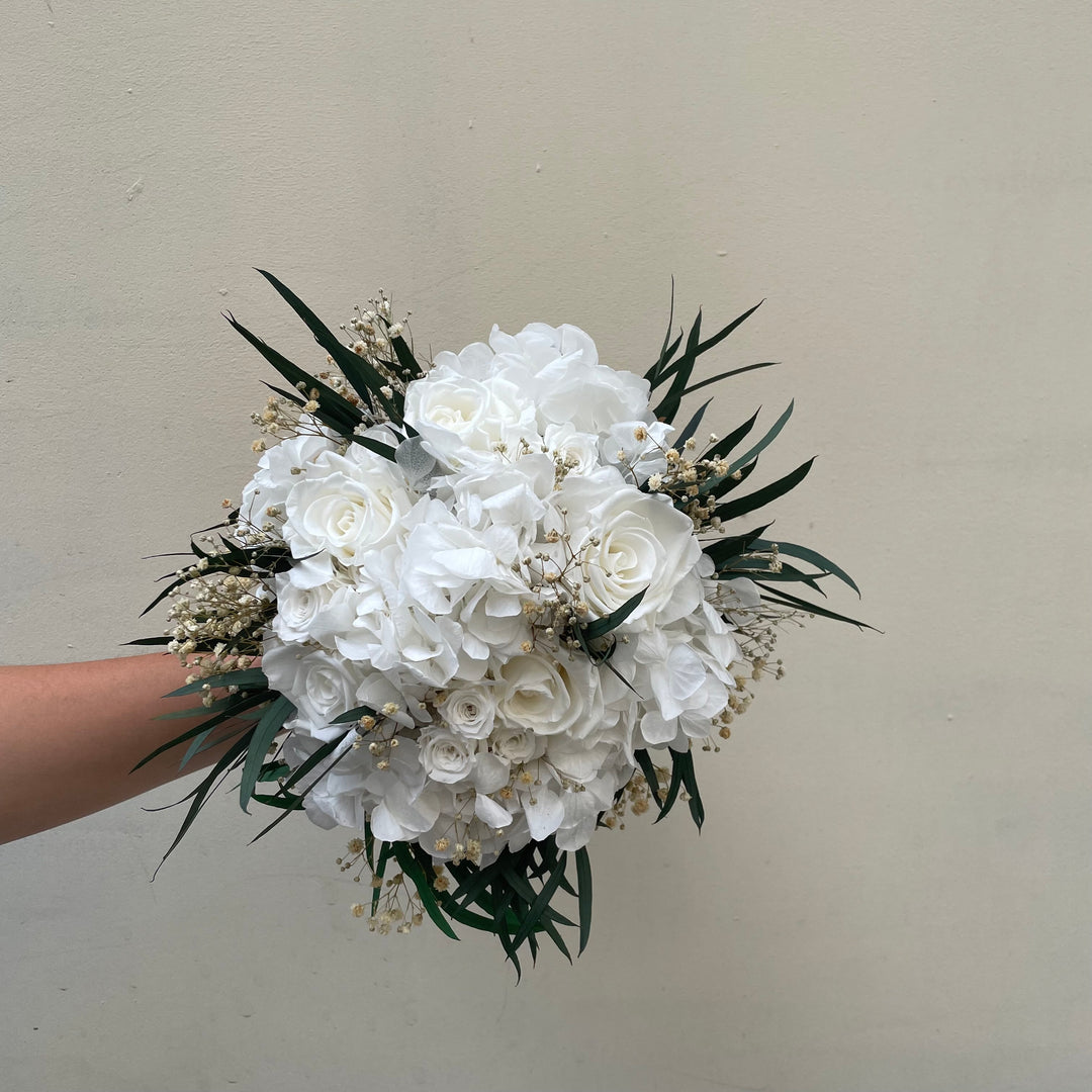 Bouquet Eternel de mariée "Rue d'Italie"