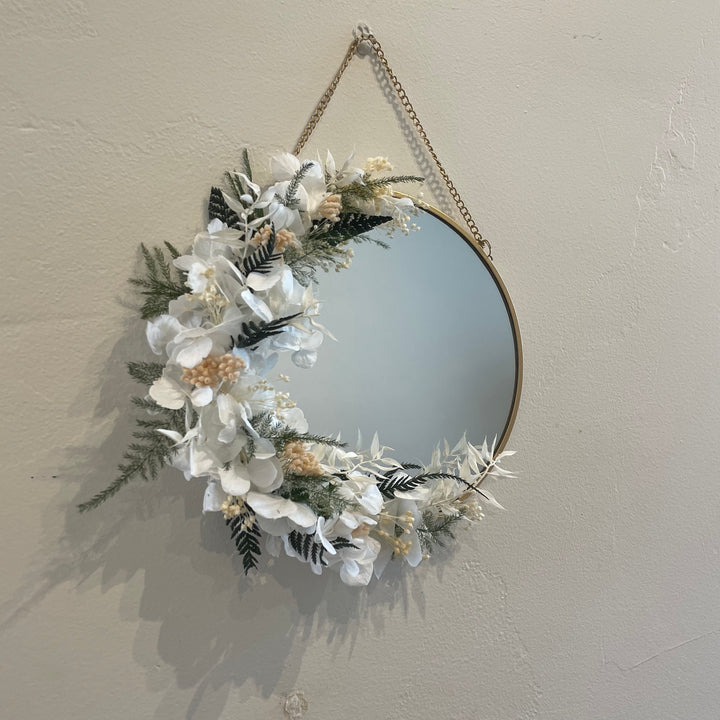 Miroir fleuri "Rue Royale"