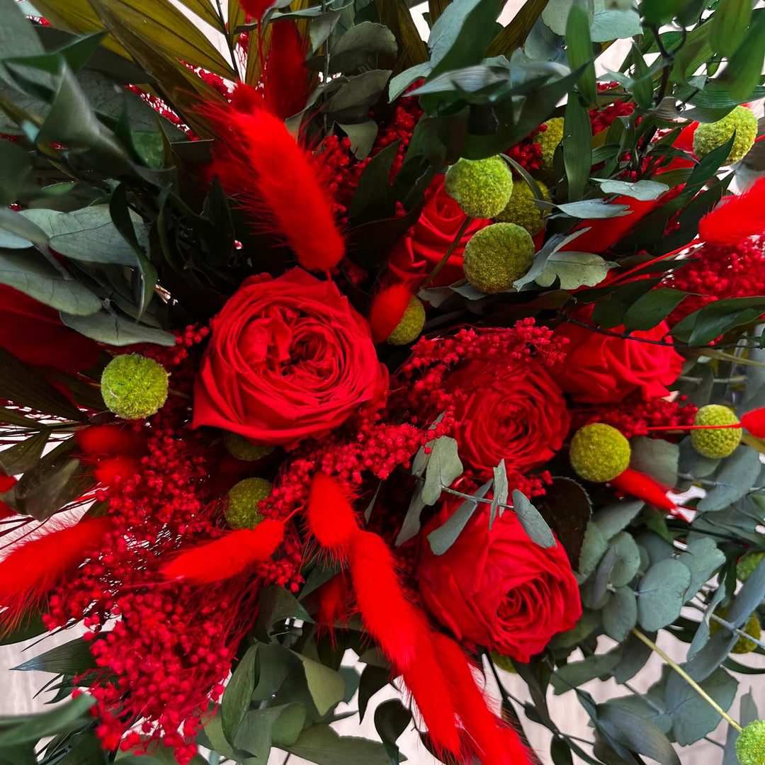 bouquet eternel rouge