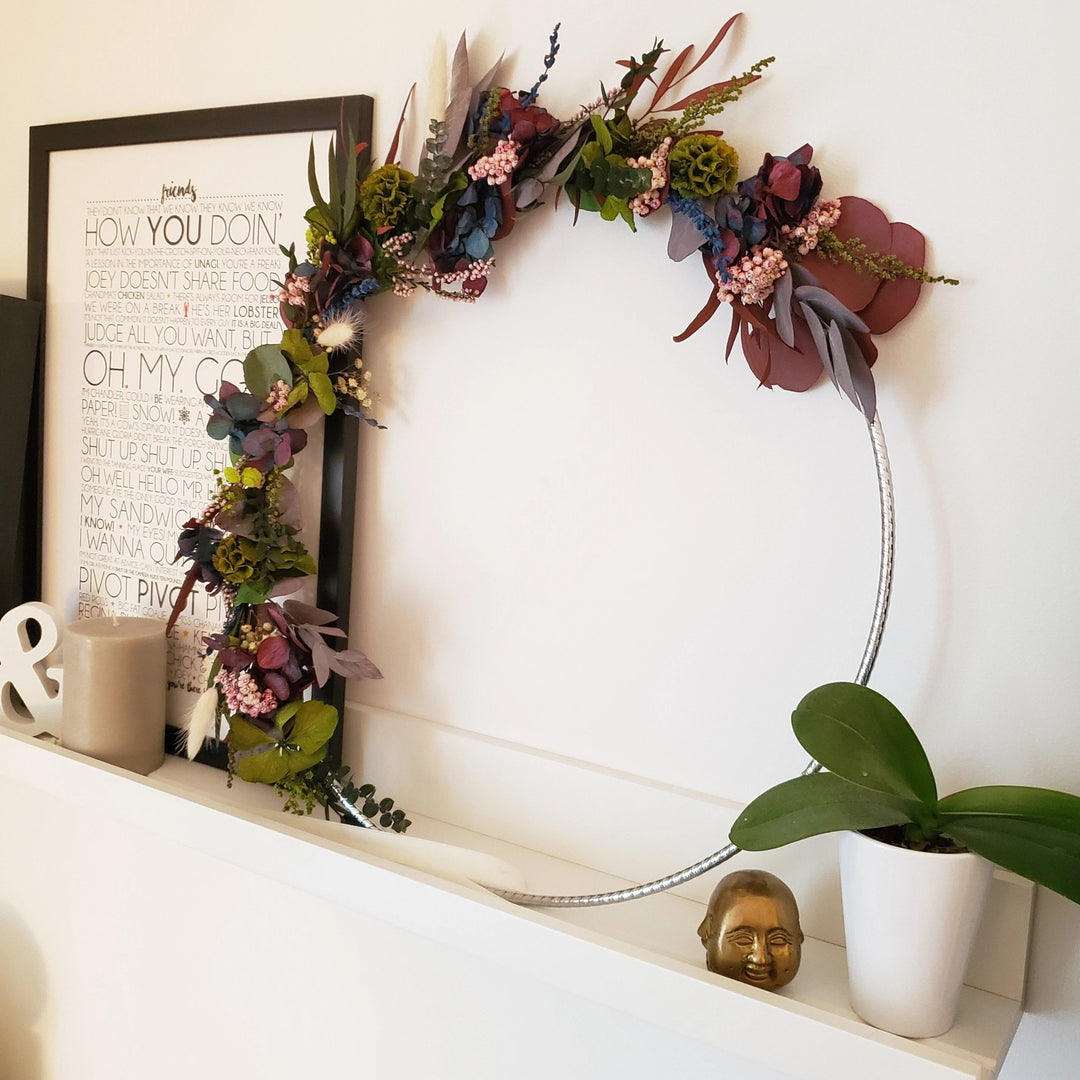 Couronne de fleur decoration murale "Place des Victoires"  | Ateliers Ouchamp