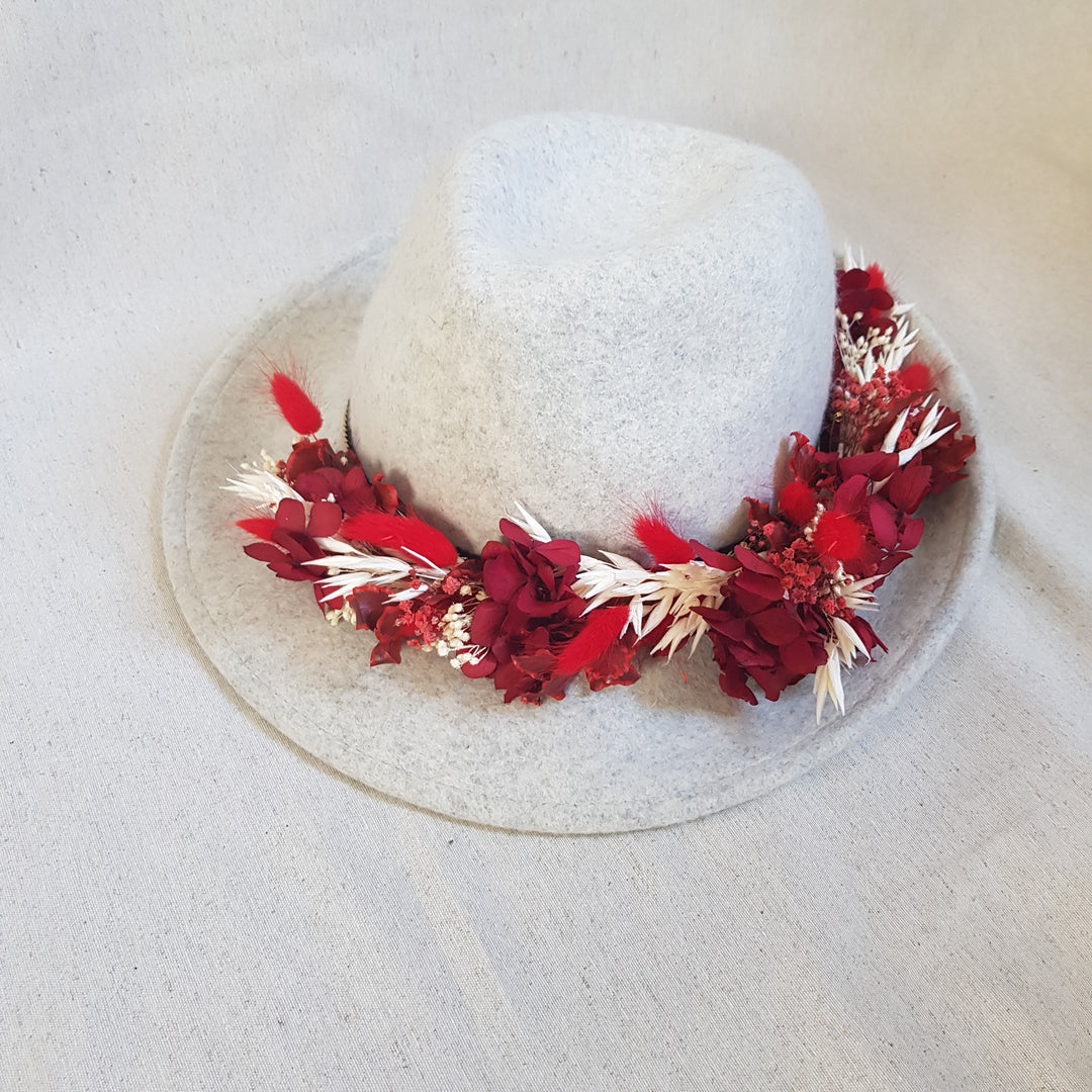 Accessoire à Chapeau Boheme en Fleurs Eternelles | Ateliers Ouchamp