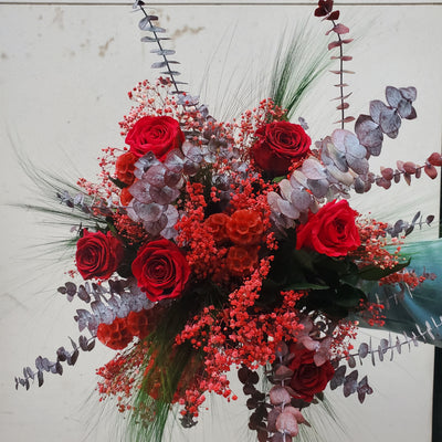 Bouquet fleurs Stabilisées "Rue Oudinot" | Ateliers Ouchamp