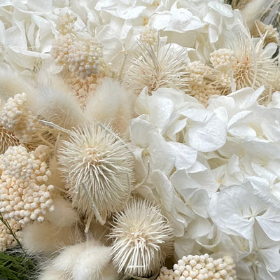 Bouquet Fleurs Stabilisées Blanc ATELIERS OUCHAMP AvenueMozart