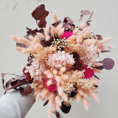 Bouquet fleurs stabilisées Rue Gounod" | Ateliers Ouchamp 