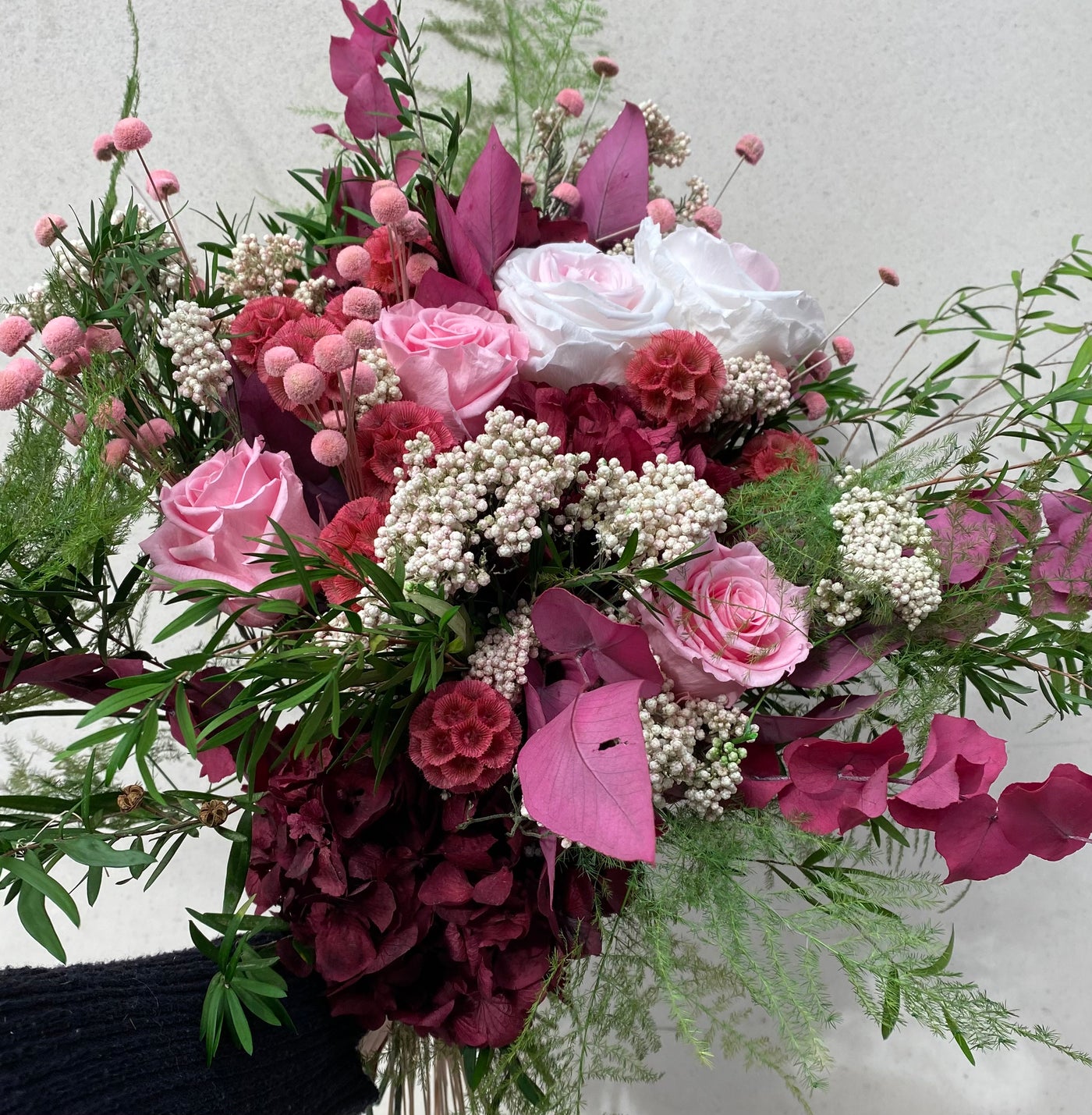 Bouquet en fleurs Stabilisées "Rue Cler" | Ateliers Ouchamp 