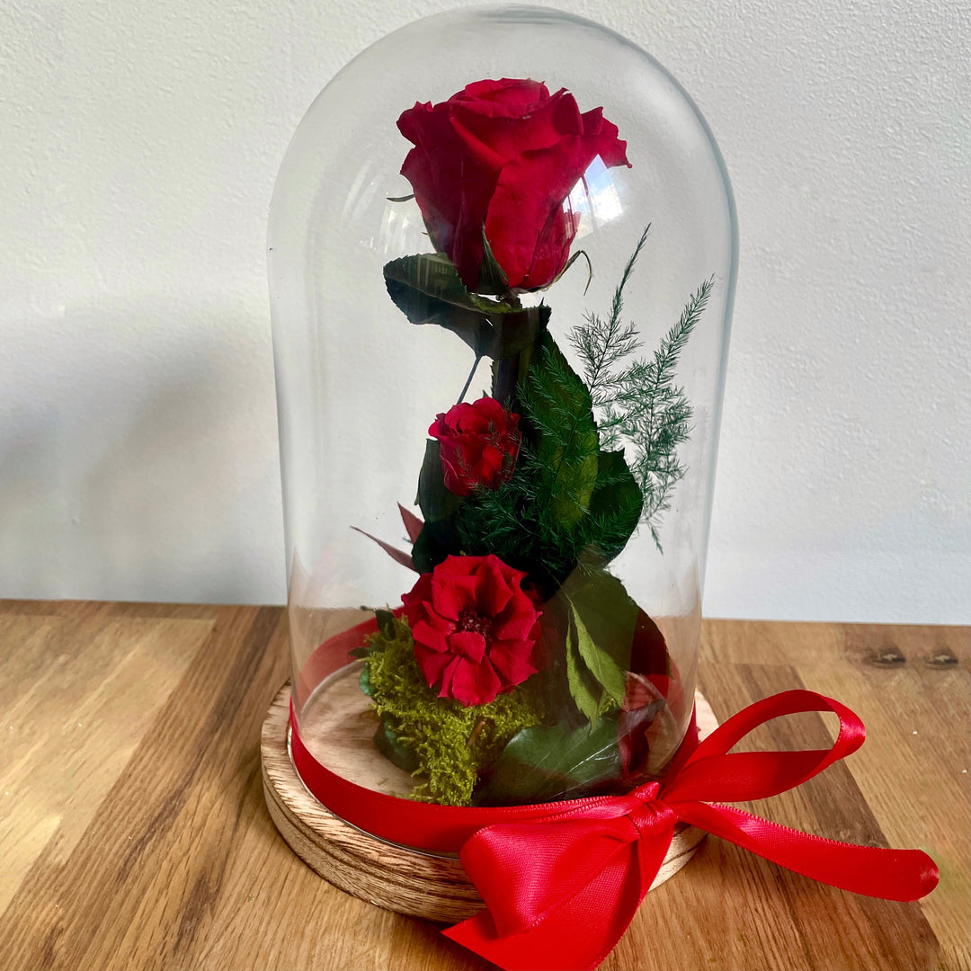 Cloche fleurie stabilisée "Rue des Roses" | Ateliers Ouchamp